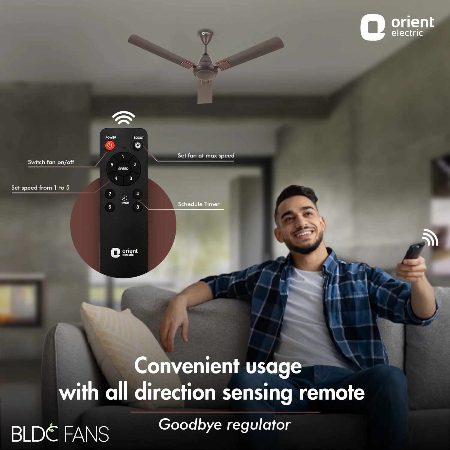 I-Falcon Deco BLDC Ceiling Fan - Image 3