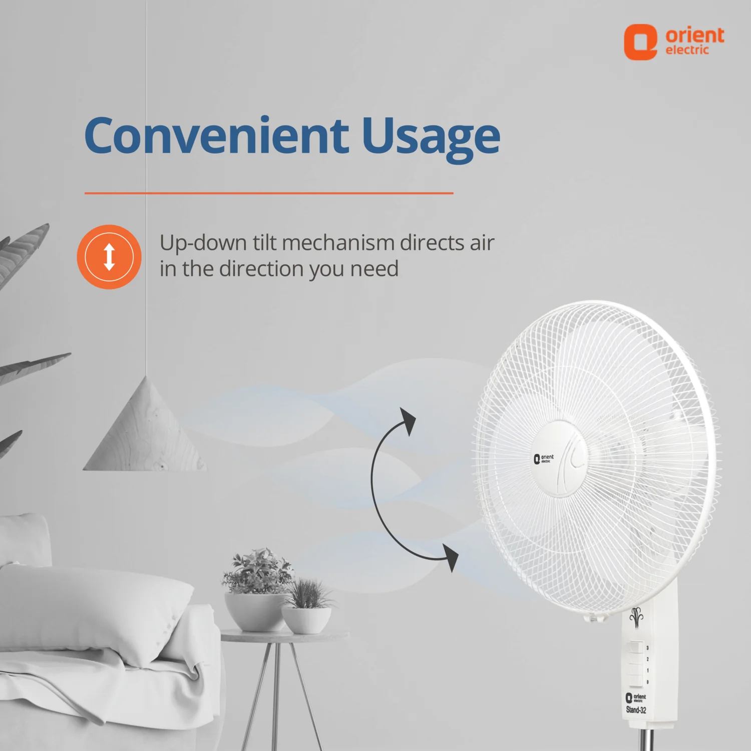 400MM Stand 32 Pedestal Fan - Image 8