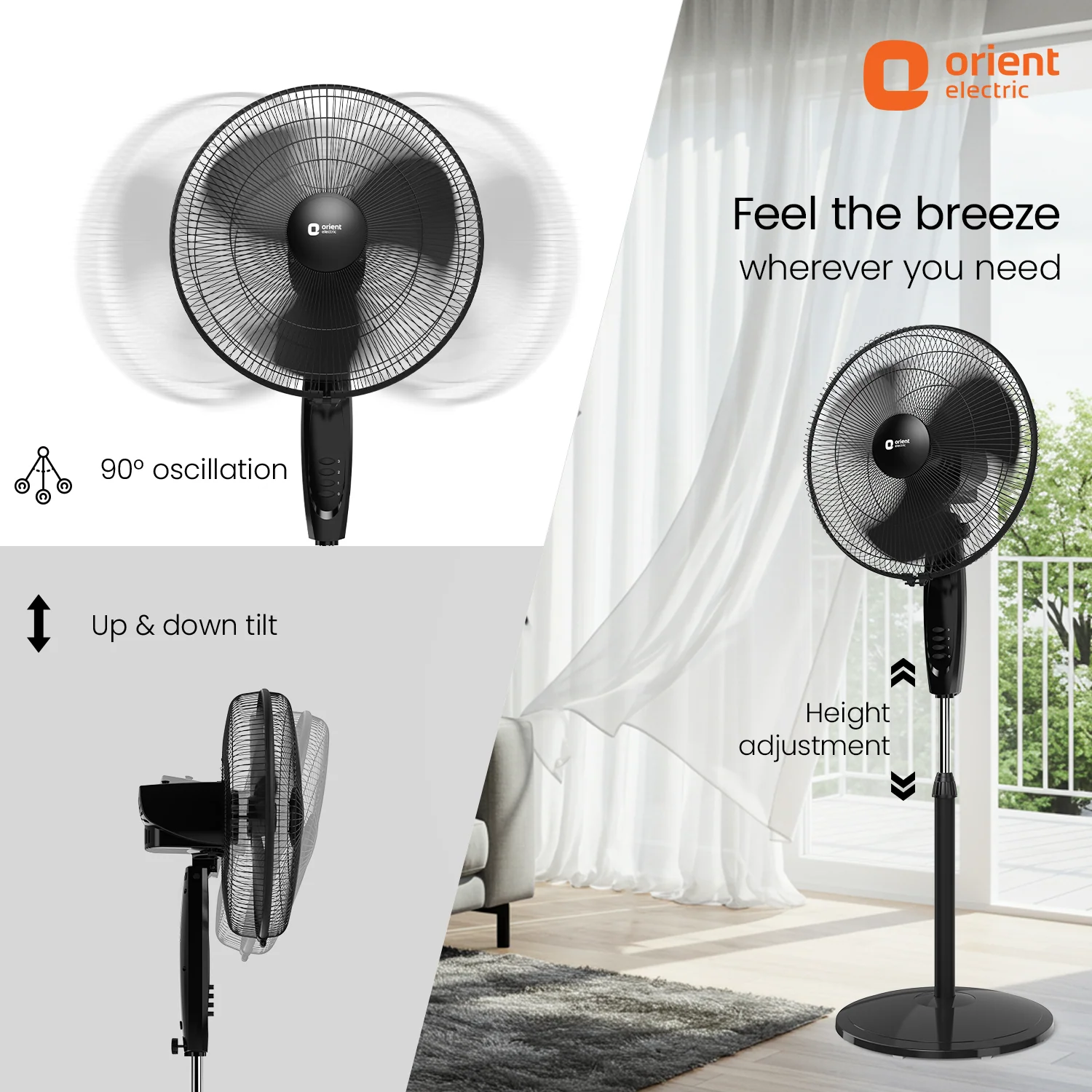 400MM Stand 37 Neo High Speed Pedestal Fan - Image 15