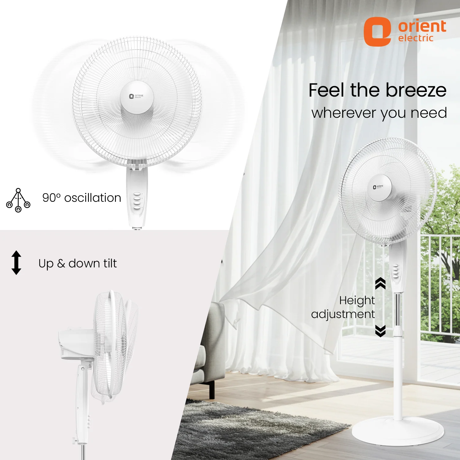 400MM Stand 37 Neo High Speed Pedestal Fan - Image 9