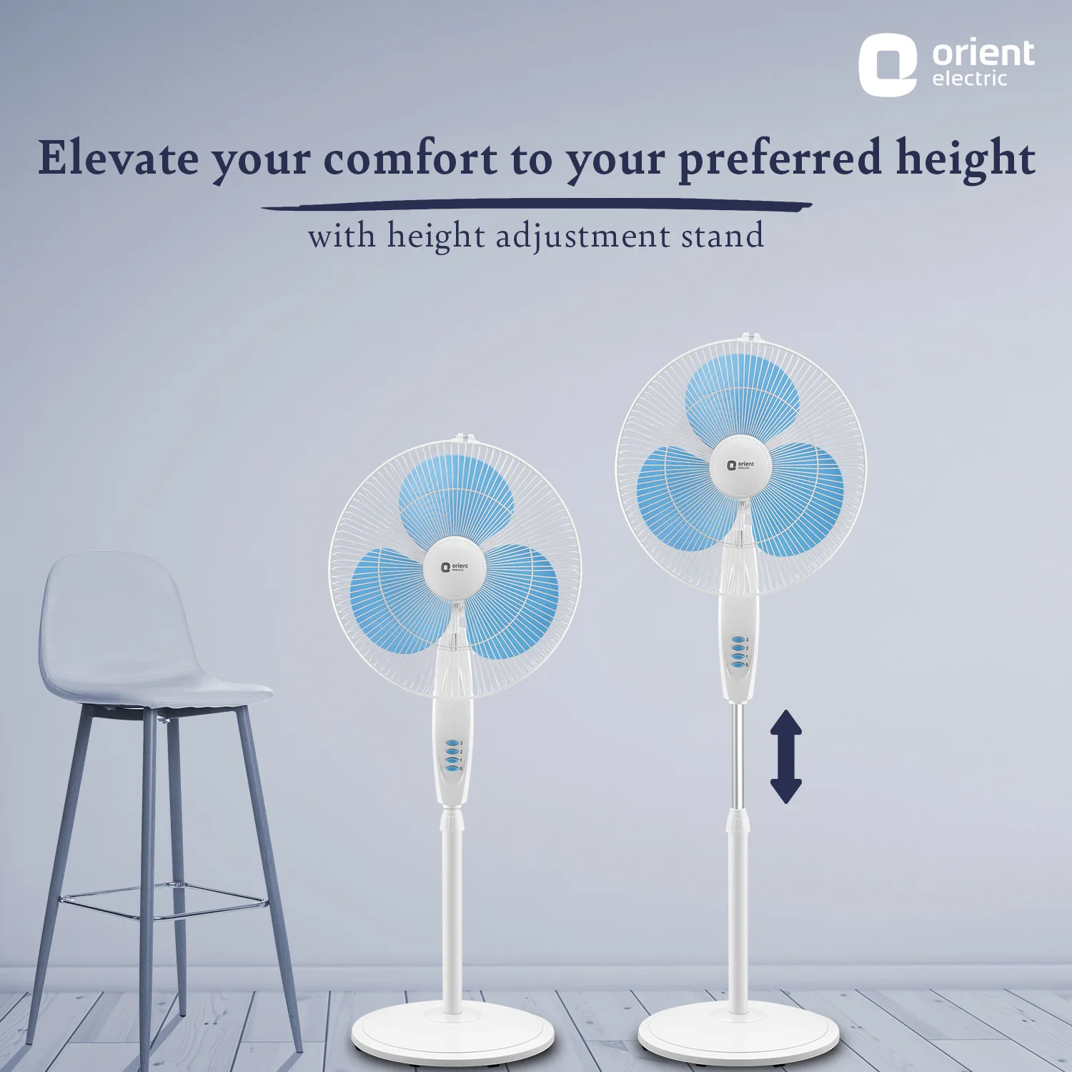 400MM Stand 82 High Speed Pedestal Fan - Image 3
