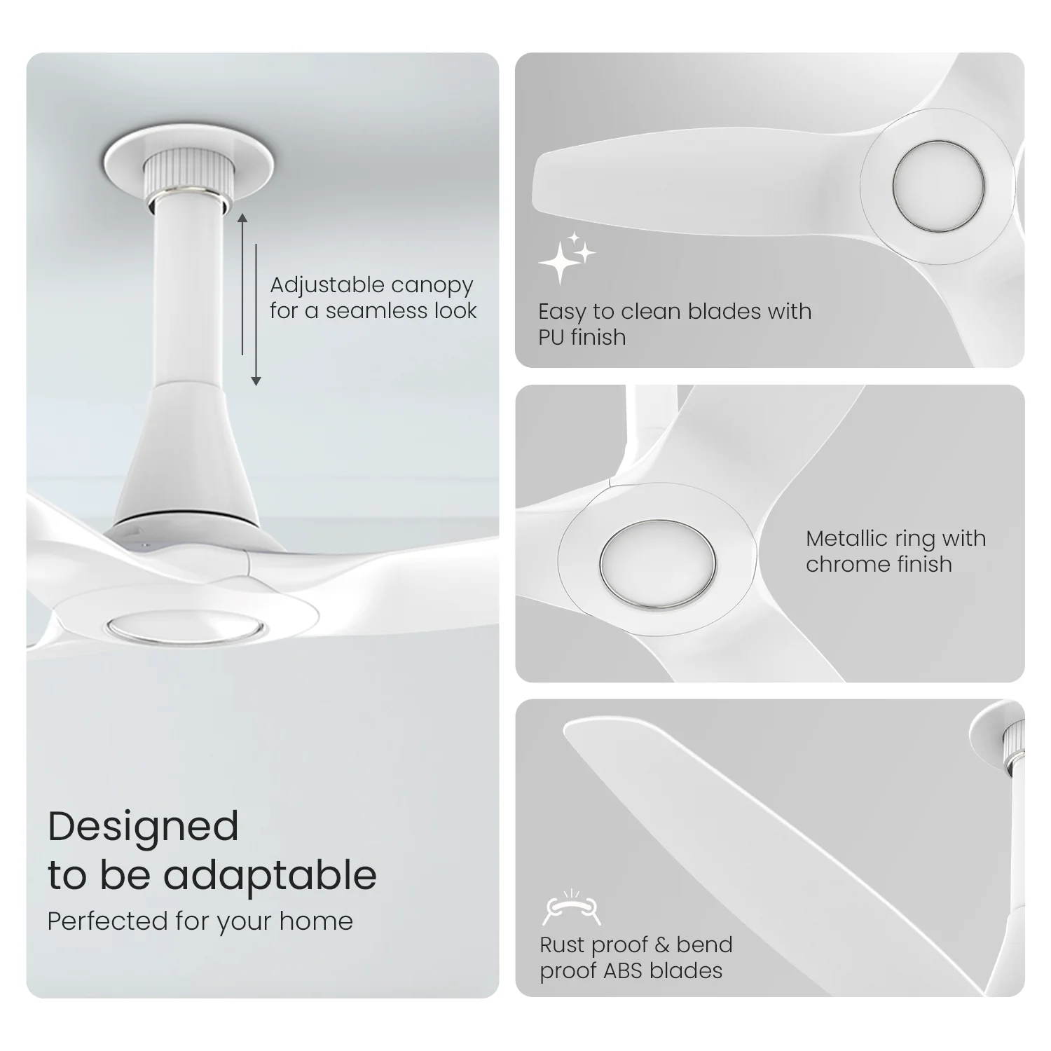 Aeroquiet Neu BLDC Pro Ceiling Fan | Whisper Quiet | Remote Controlled - Image 6