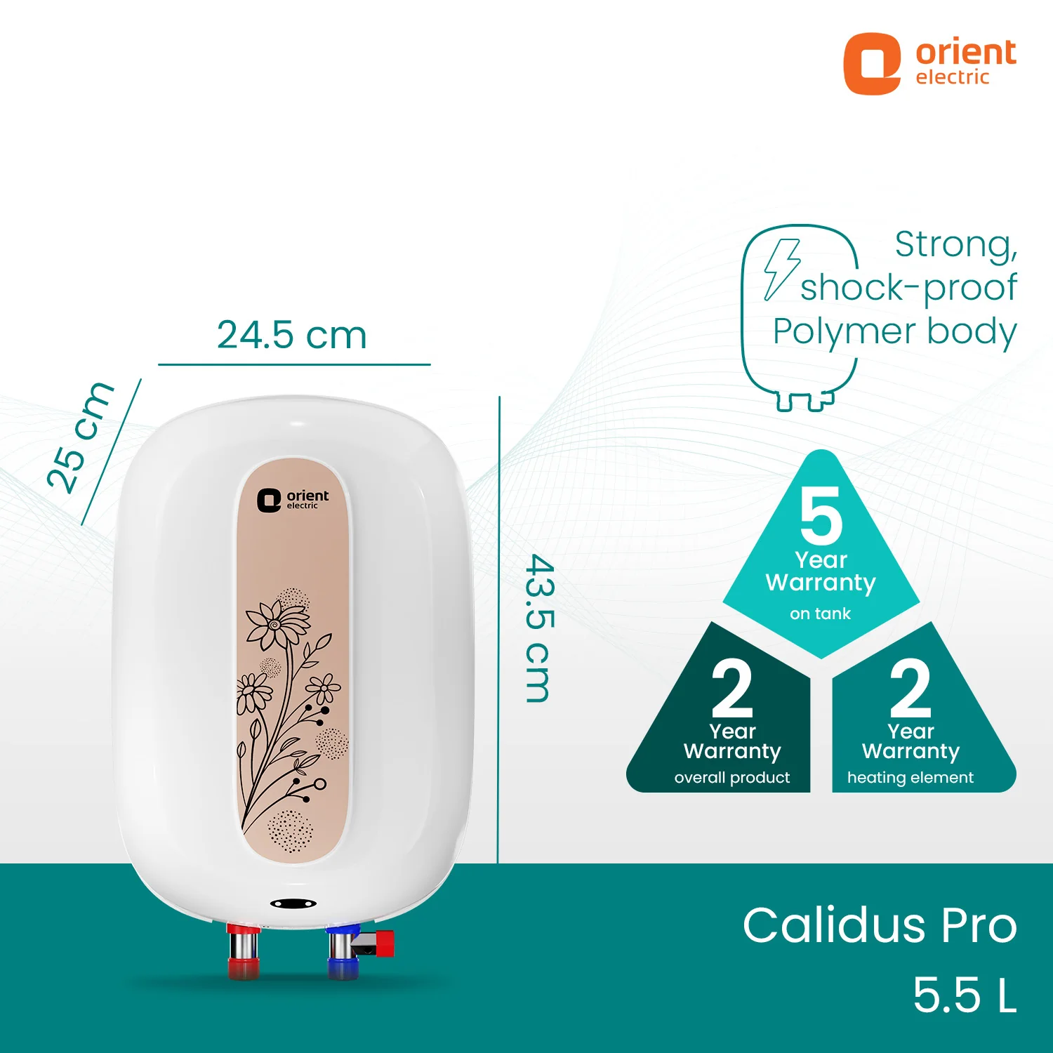Calidus Pro 5.5L Instant Water Heater (Geyser) - Image 6