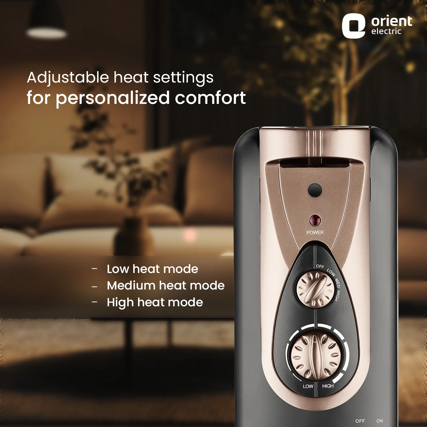 Comforter Collection 2500W /9 Fin Oil Filled Room Heater - Image 5