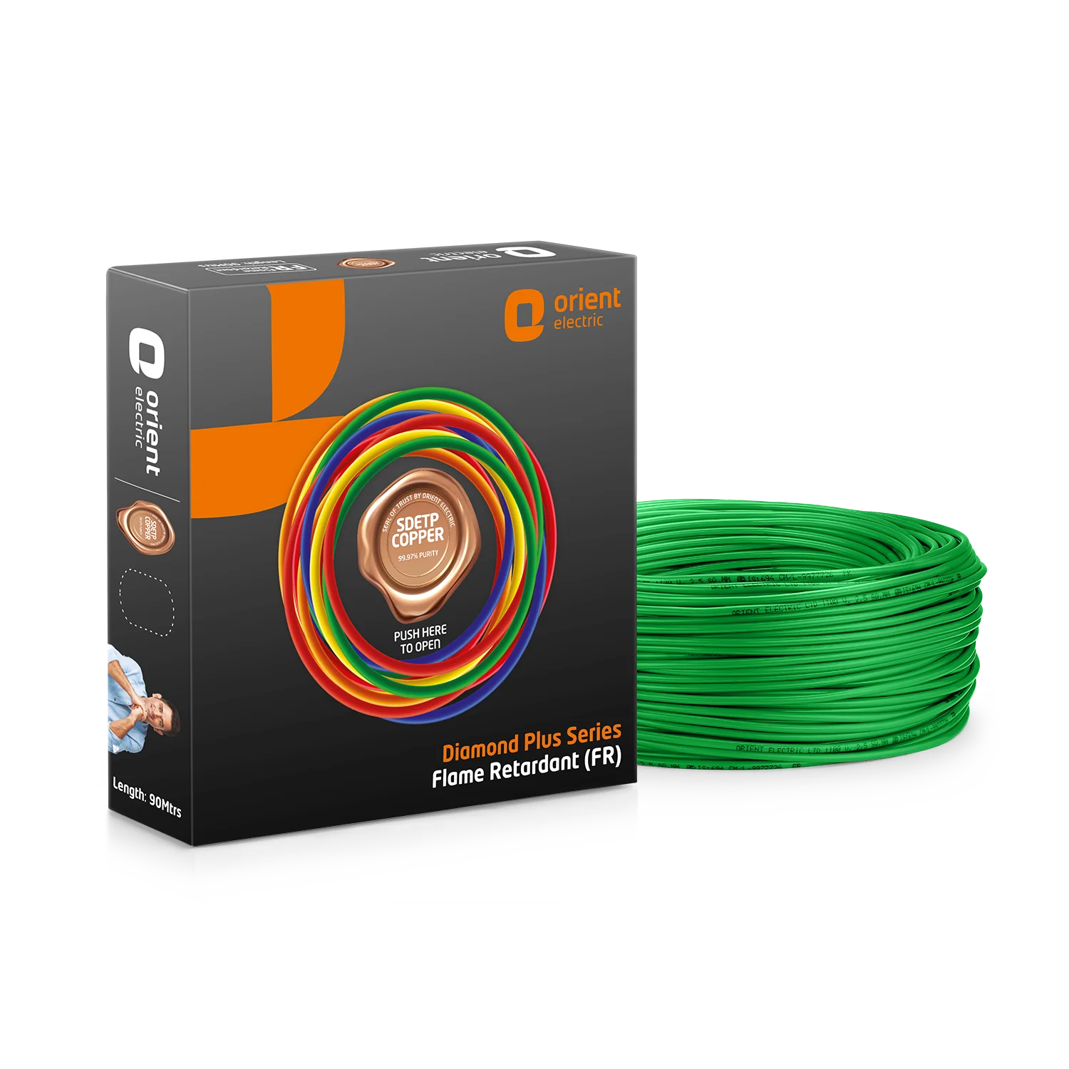 DIAMOND PLUS SERIES 90 Meter 1100W Flame Retardant Wire - Image 4