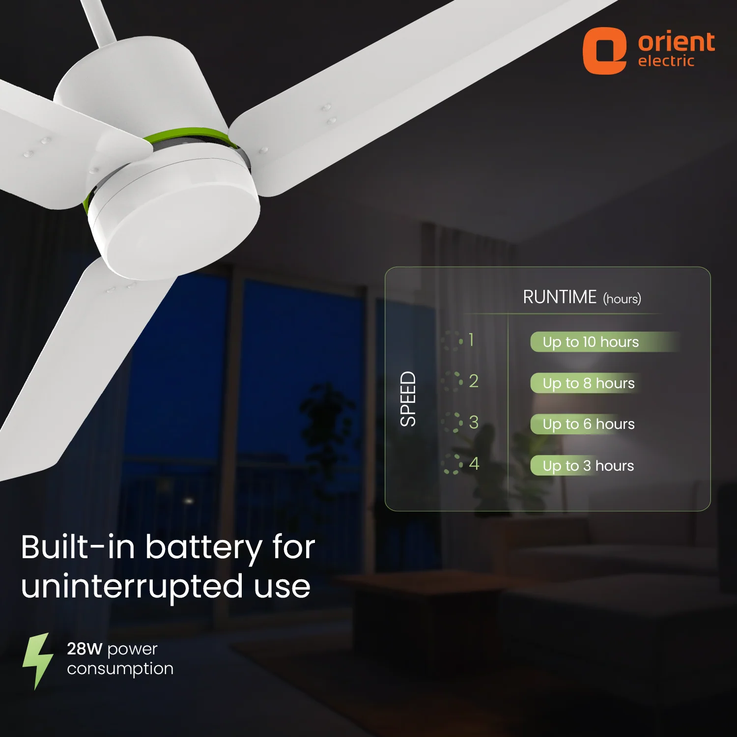 Ecotech Volt BLDC Ceiling Fan With Remote | 5 Star | Built in Battery Backup - Image 10