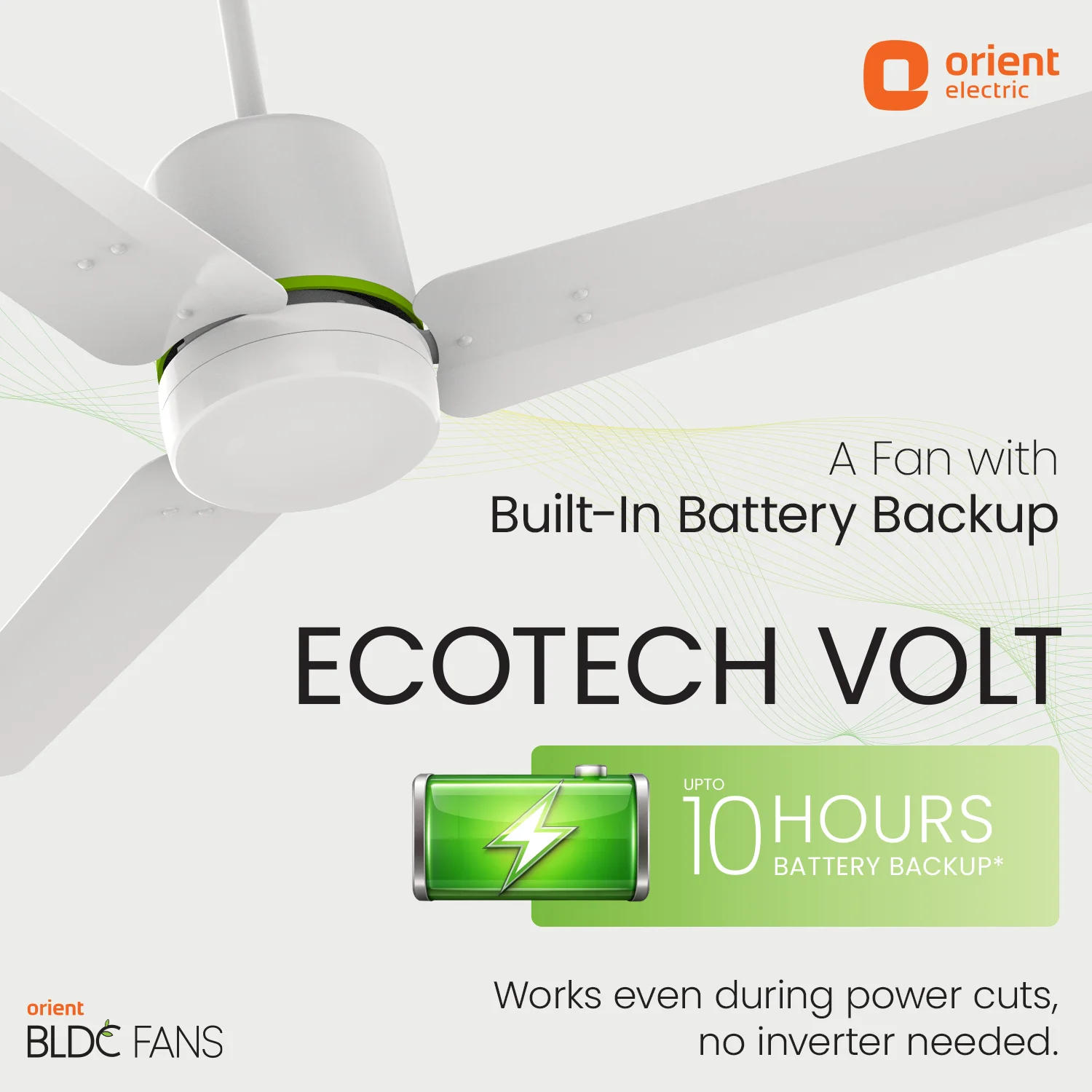 Ecotech Volt BLDC Ceiling Fan With Remote | 5 Star | Built in Battery Backup - Image 9