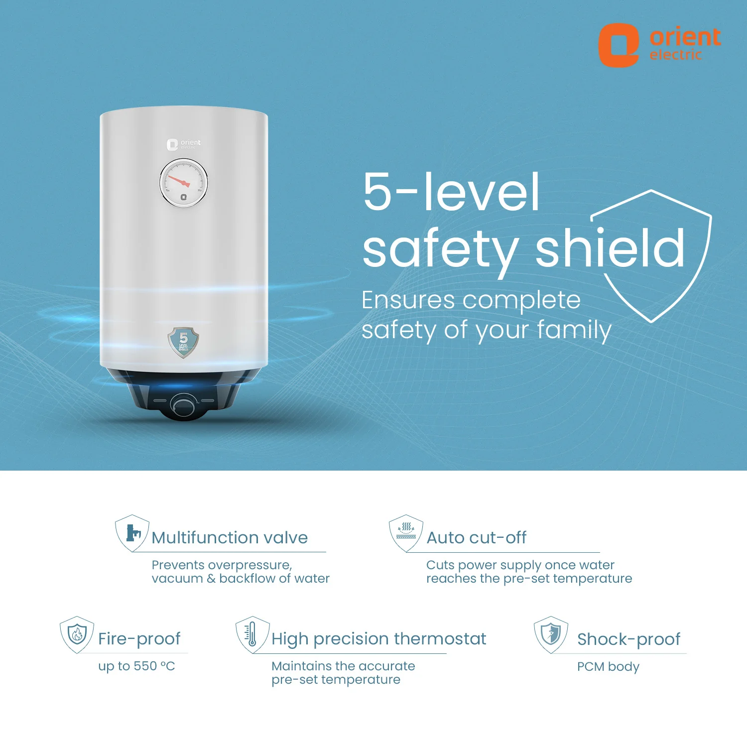 Enamour Classic Neo 5 Star Rated Glassline Tank Storage Water Heater (Geyser) - Image 3