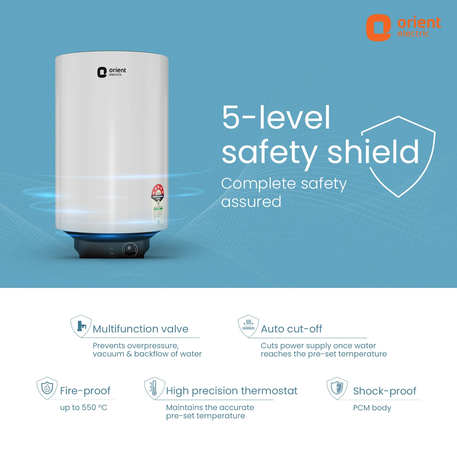 Enamour Classic Pro 5 Star Rated Polymer Storage Water Heater (Geyser) | Vertical Geyser - Image 11