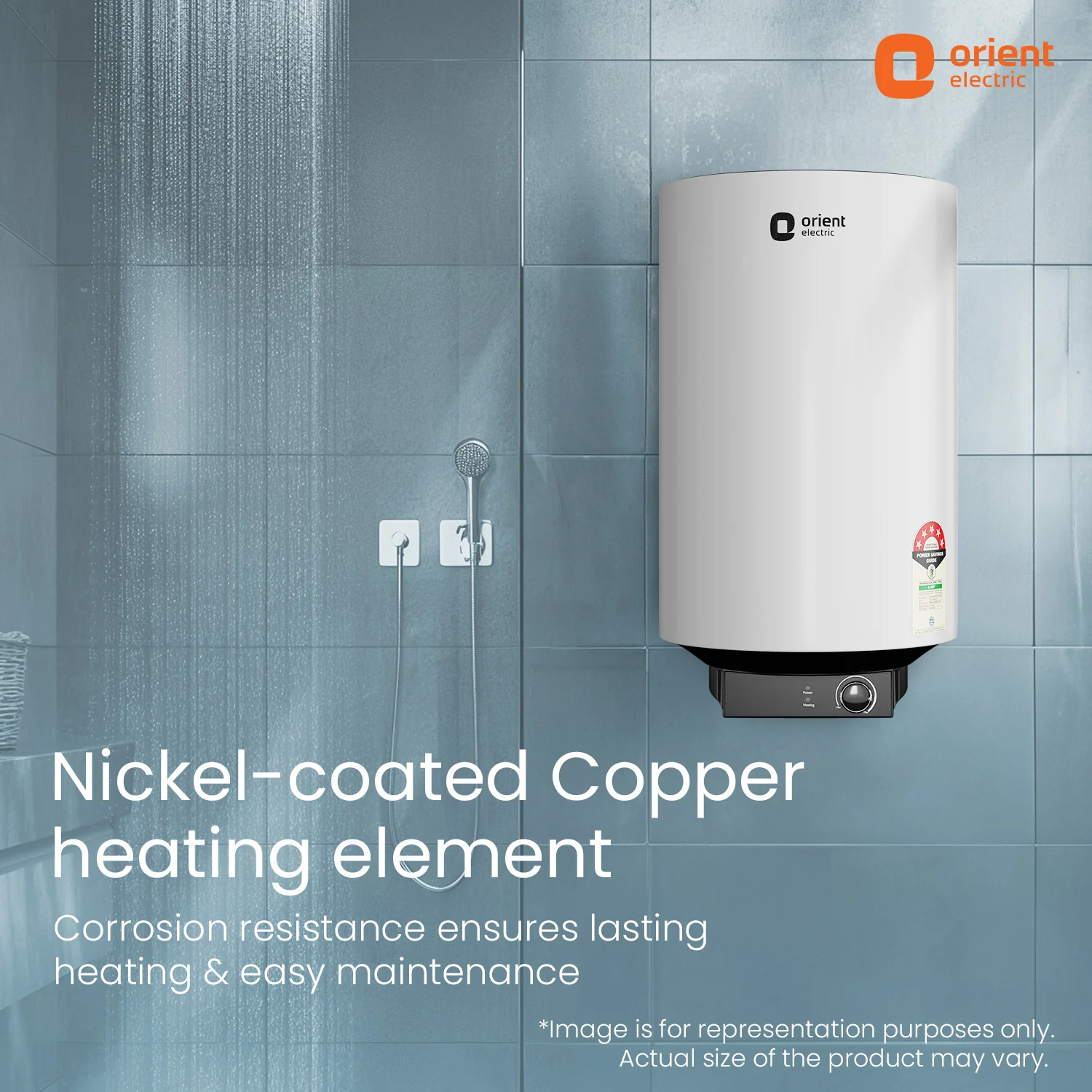 Enamour Classic Pro 5 Star Rated Polymer Storage Water Heater (Geyser) | Vertical Geyser - Image 7