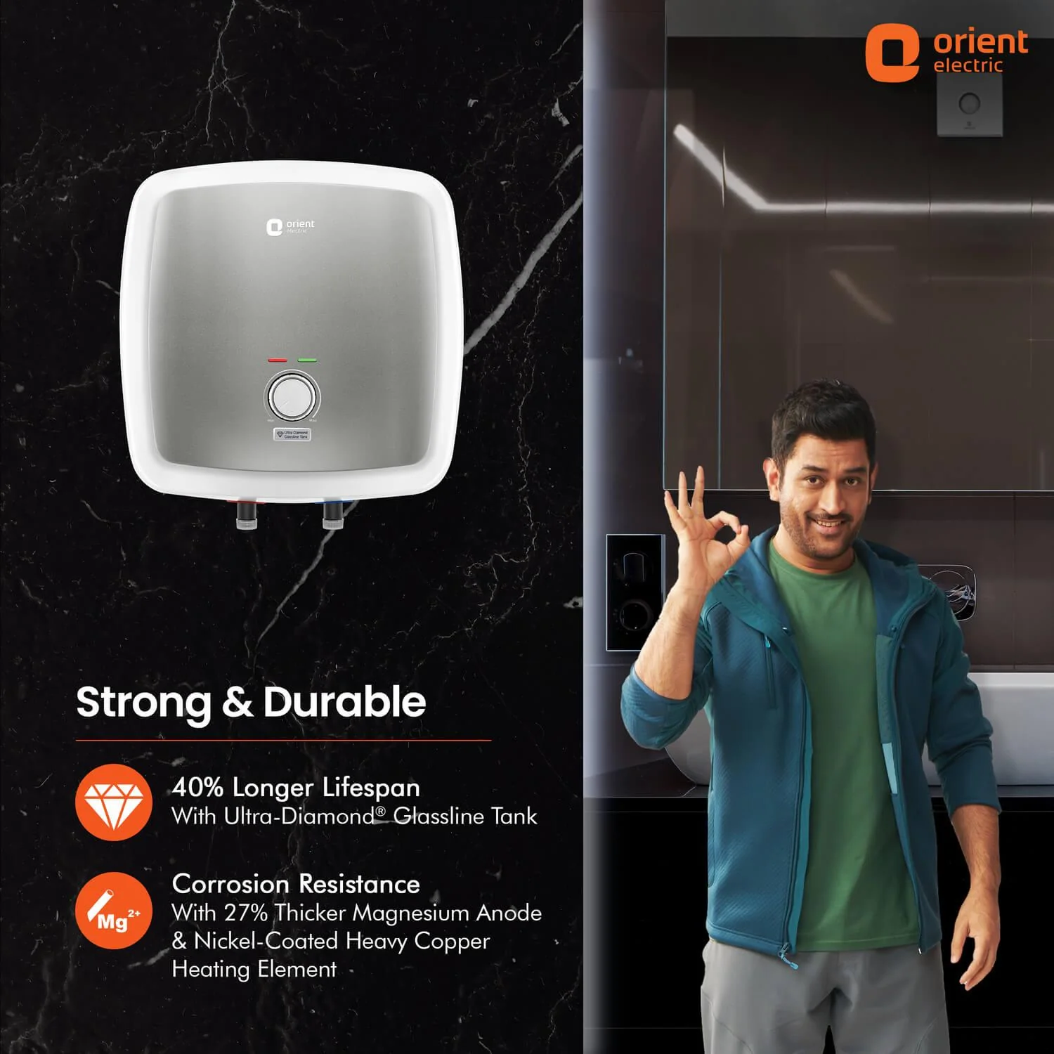 Enamour Prime 5 Star Rated Glassline Tank Storage Water Heater (Geyser) - Image 21
