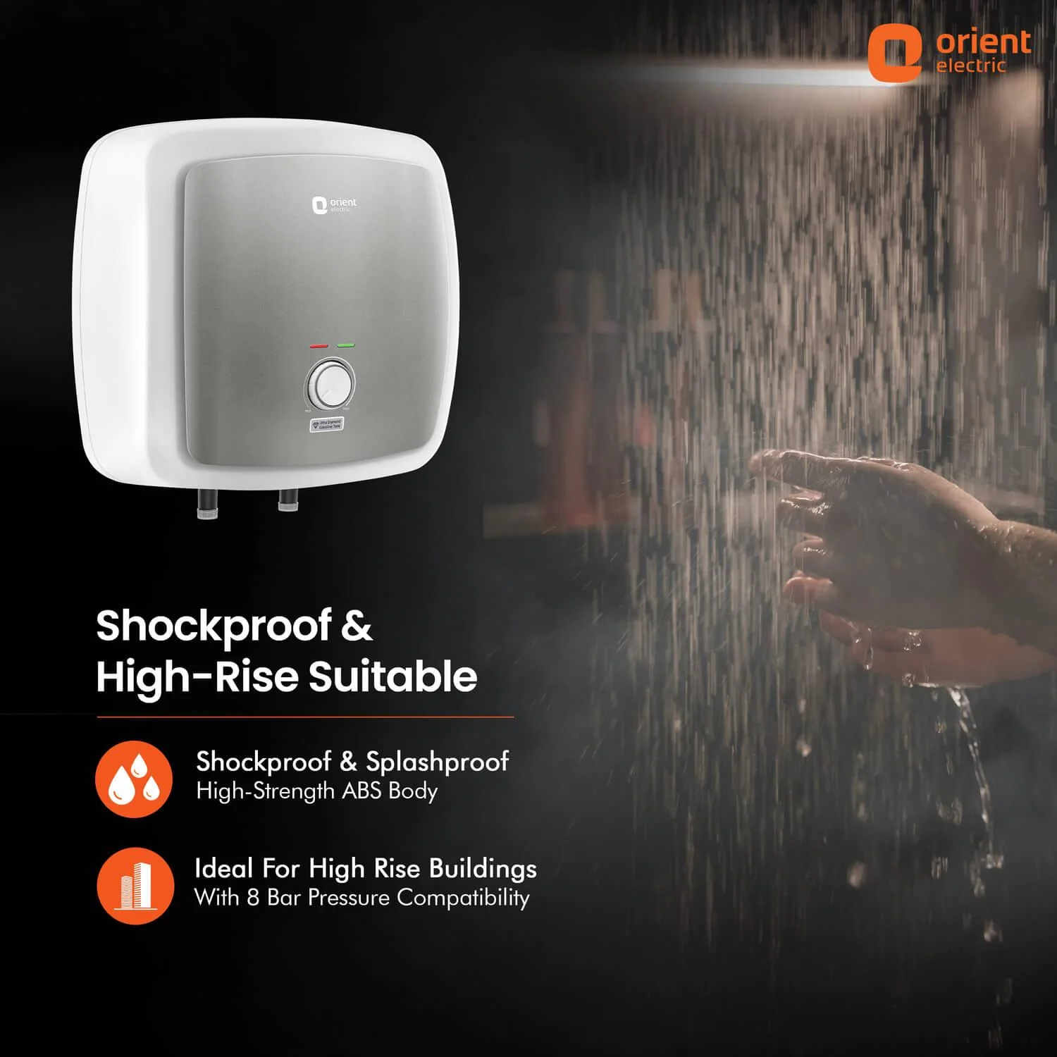 Enamour Prime 5 Star Rated Glassline Tank Storage Water Heater (Geyser) - Image 4