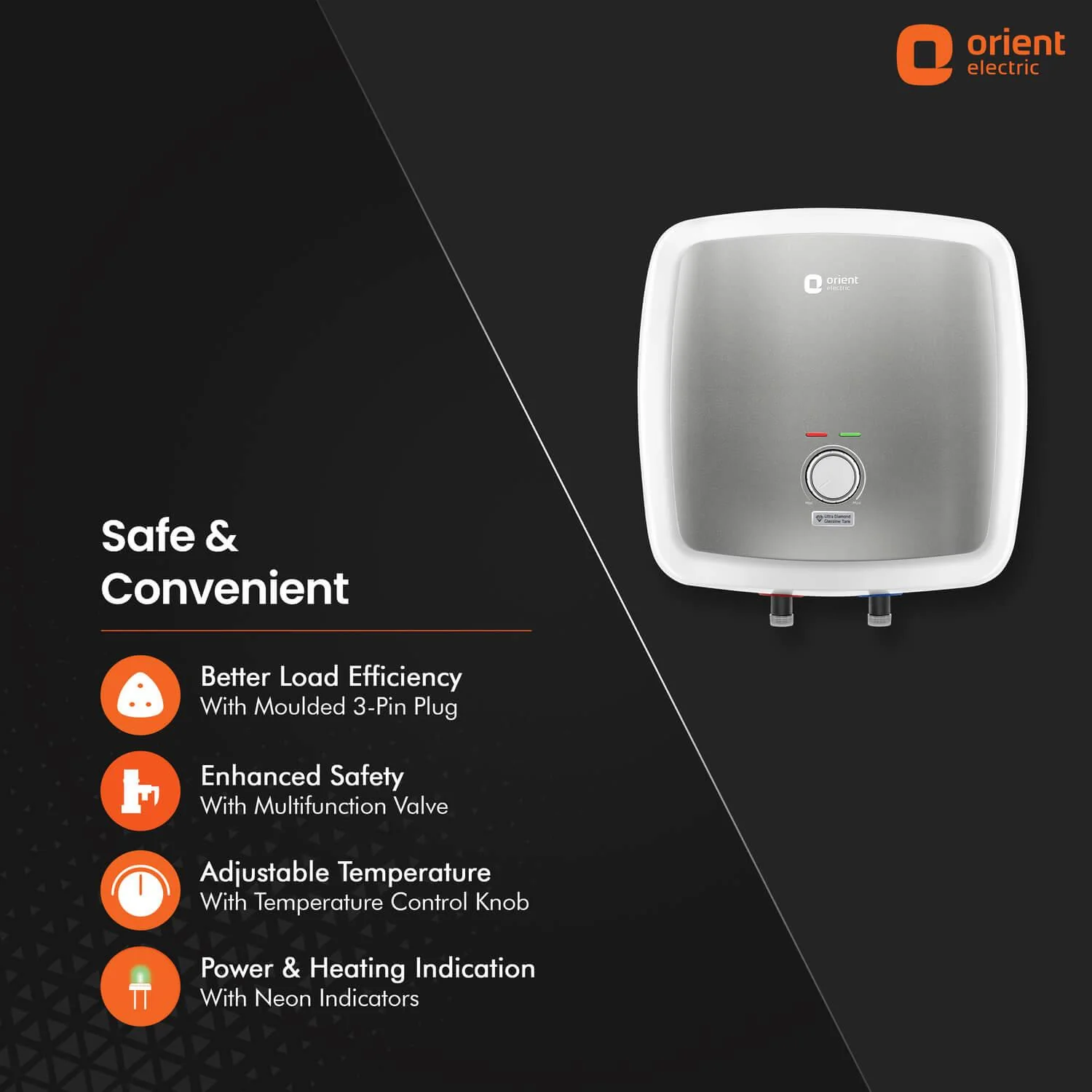Enamour Prime 5 Star Rated Glassline Tank Storage Water Heater (Geyser) - Image 5