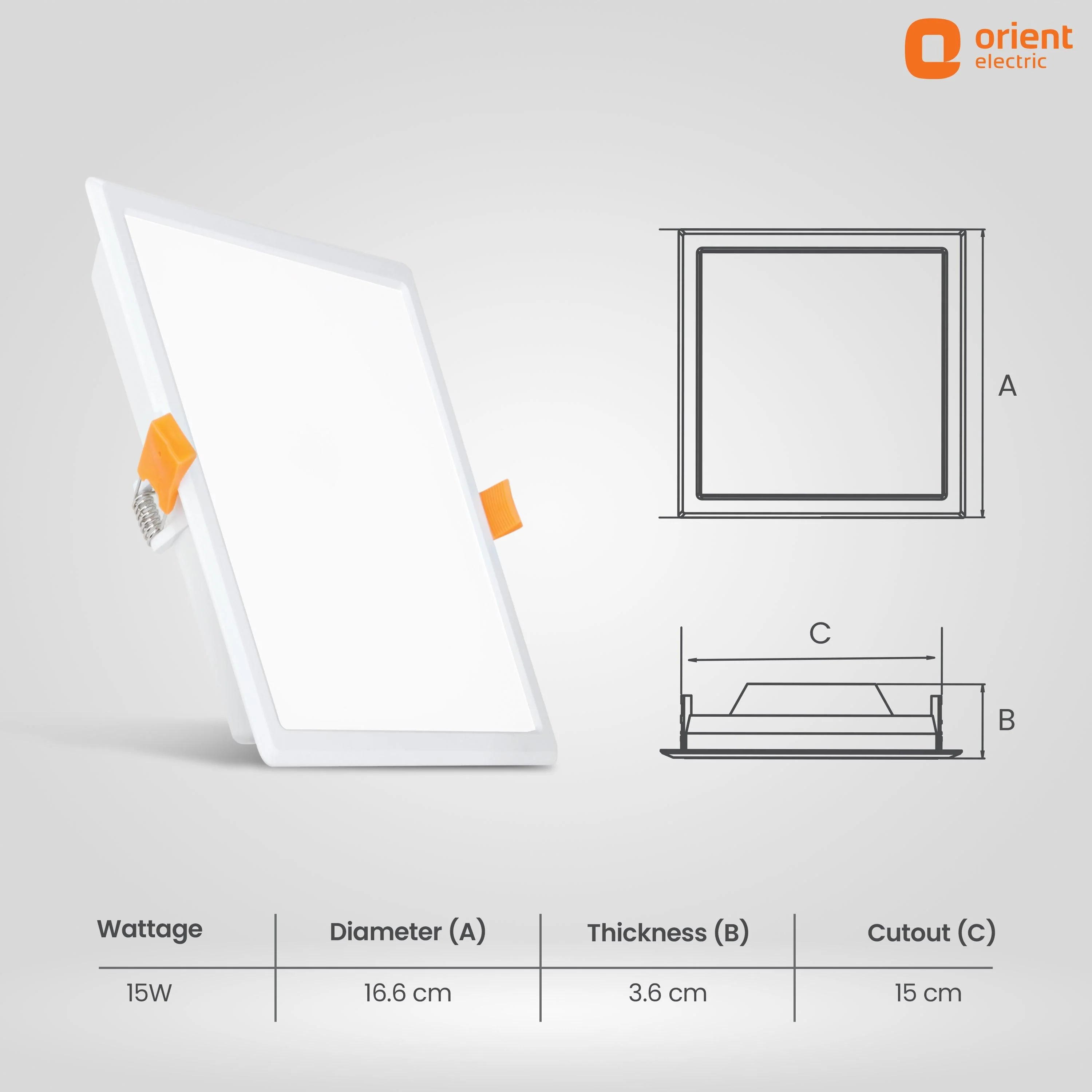 Eternal Backlit LED Recess Panel Square Light - Image 13