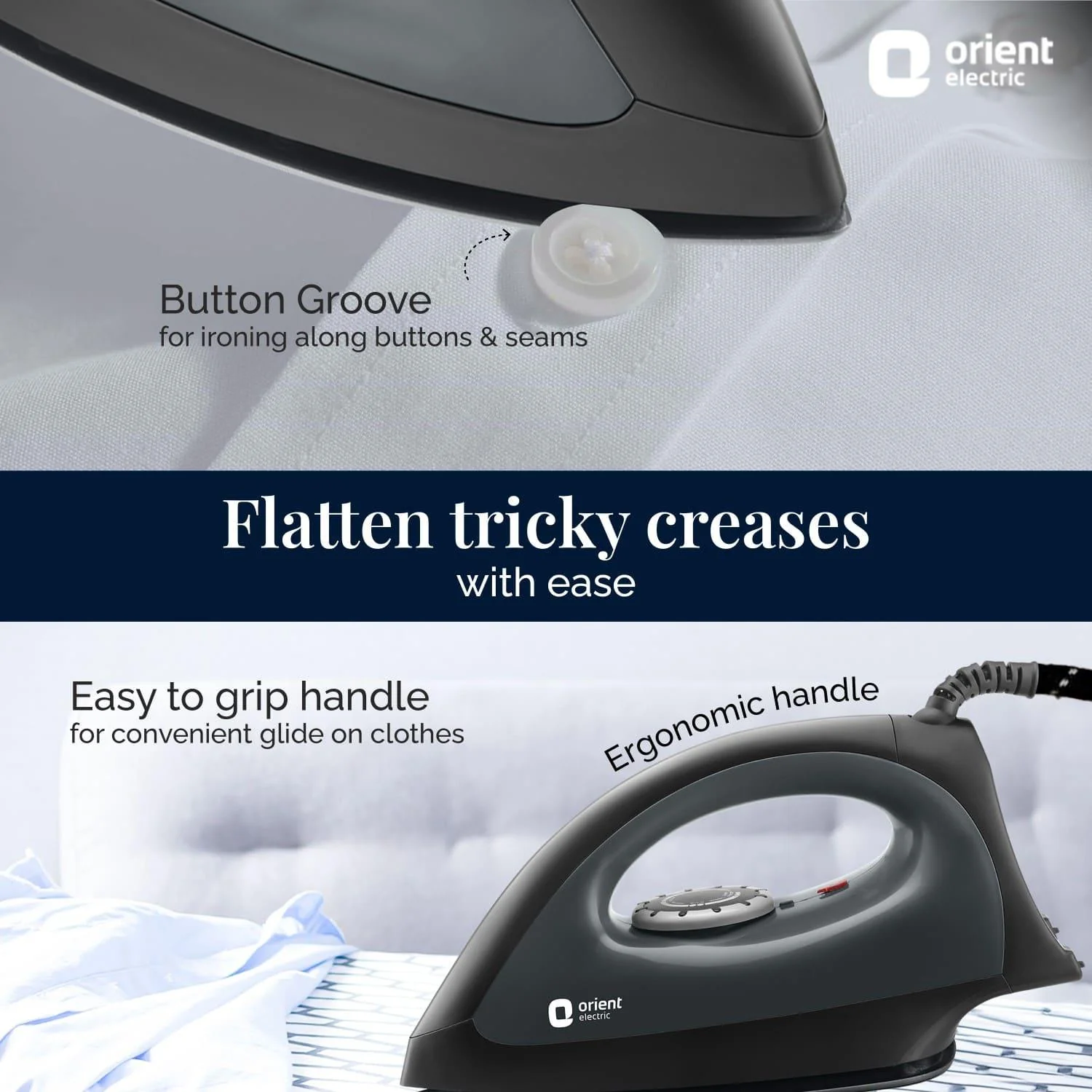 Gusto Heavy Weight Dry Iron for Clothes - Image 8