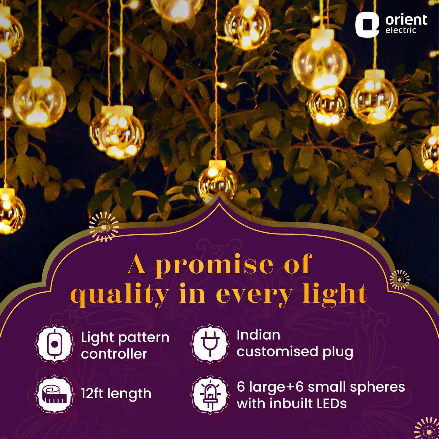 Joylite Mannat Ball LED Curtain Light for Home - Image 3