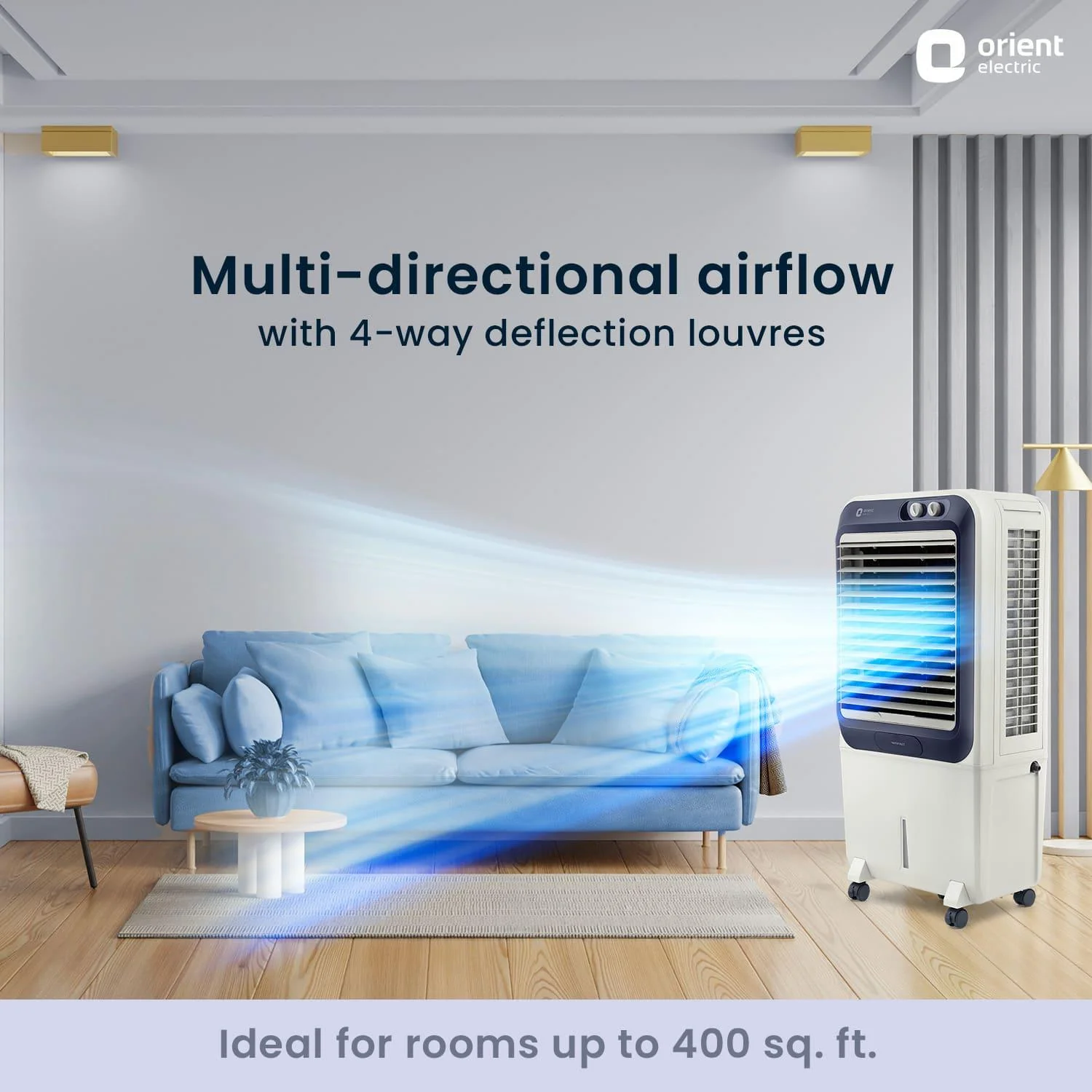 Knight Desert Air Cooler with Honeycomb pads, Ice Chamber & Dust Filter - Image 6