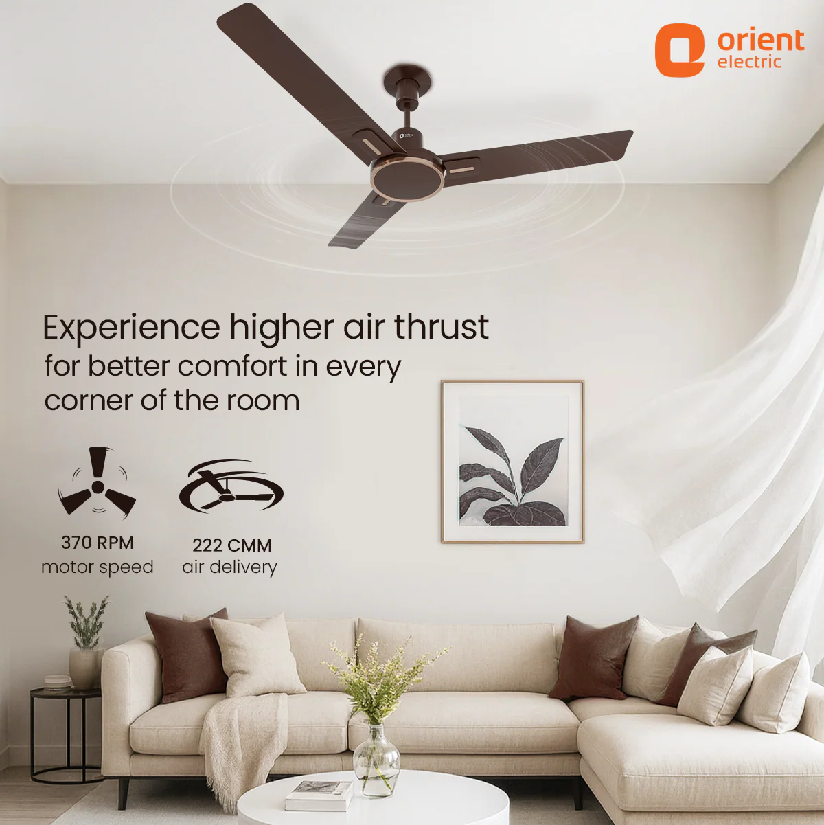 Luna High Speed Decorative Ceiling Fan | 2 Year Warranty - Image 26