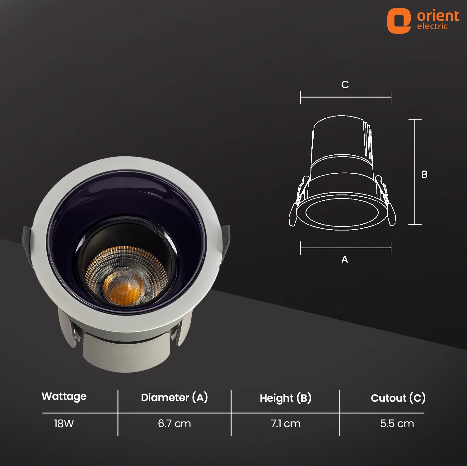 Prism Twist Cob LED Downlighter Round - Image 9