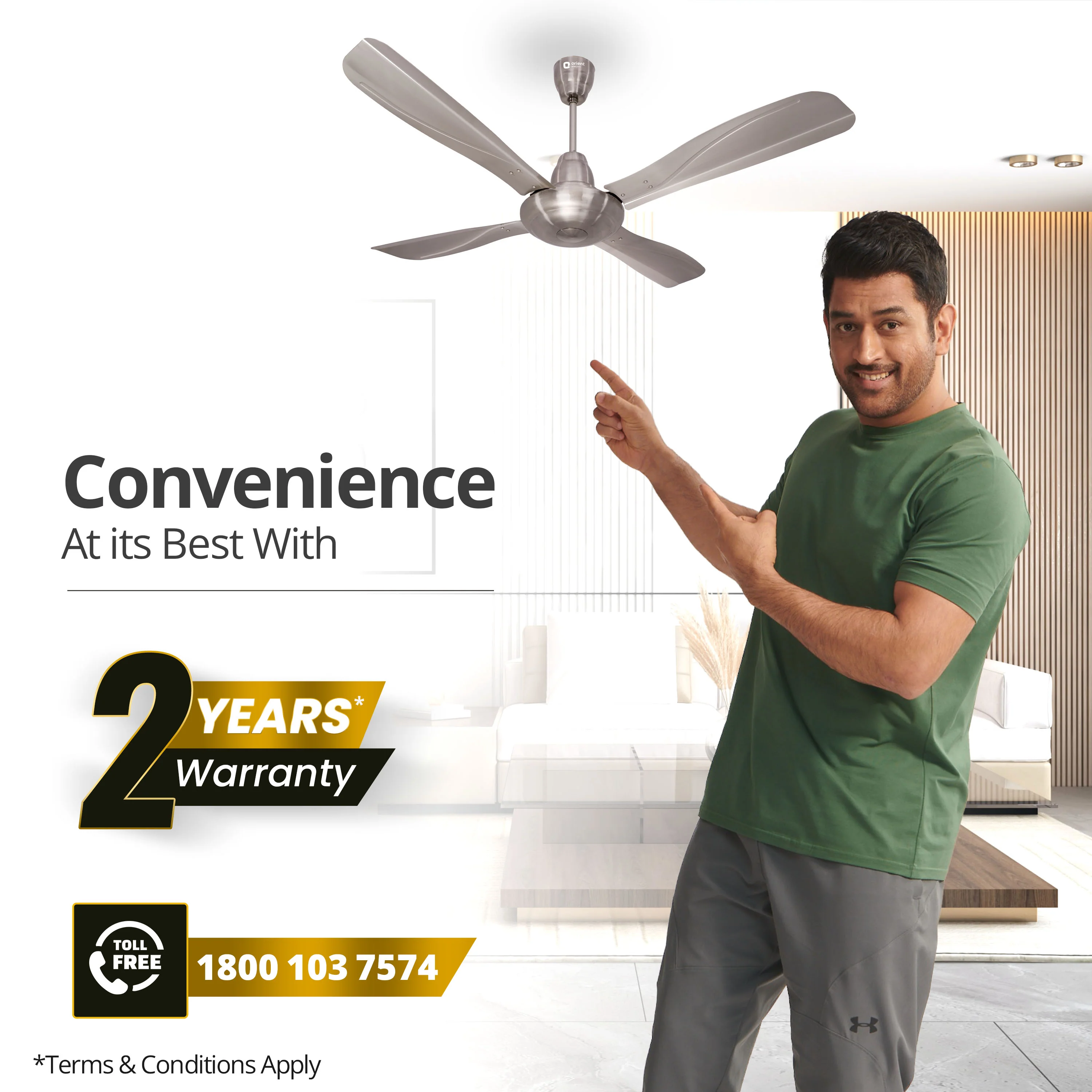 Stallion 4 Blade Ceiling Fan - Image 20
