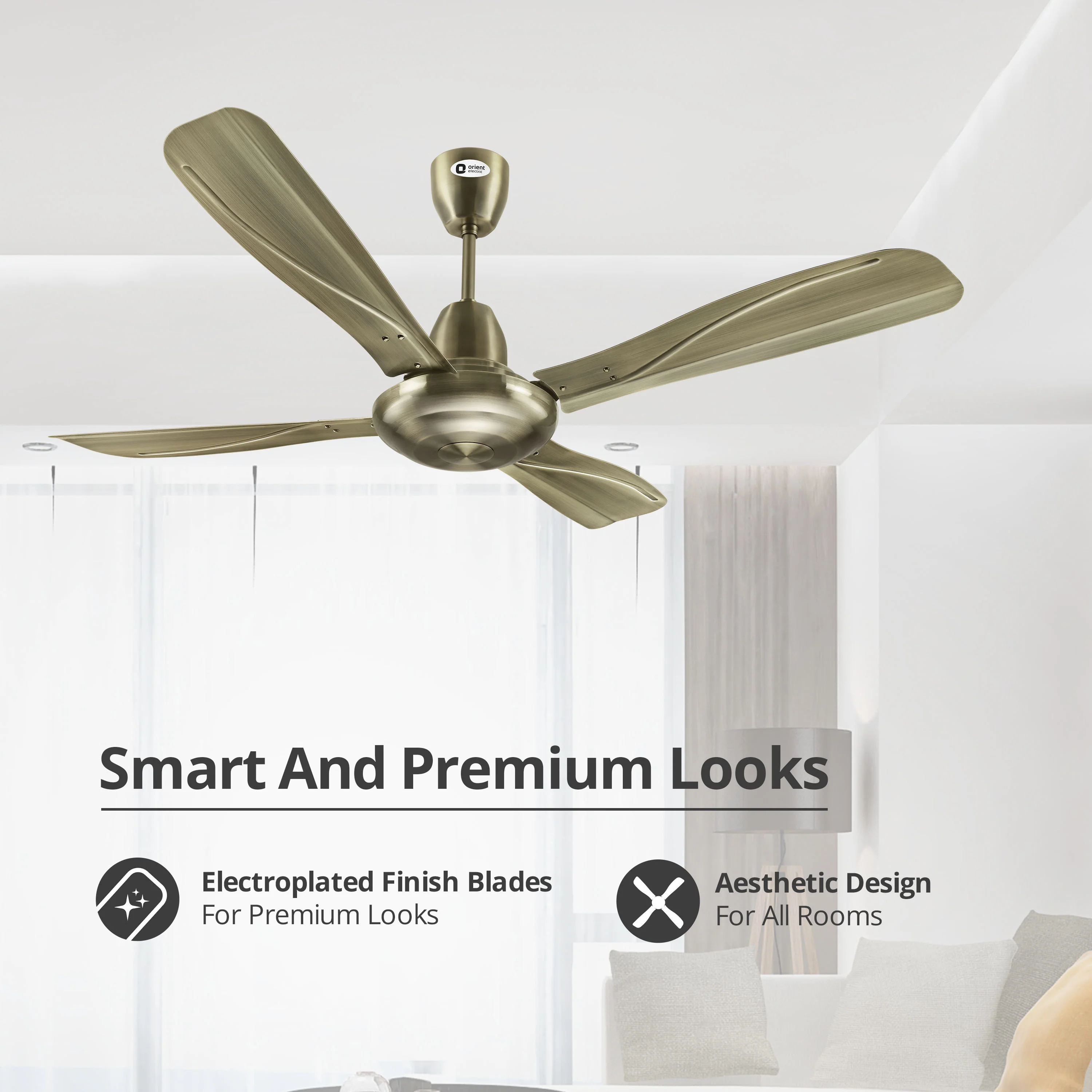 Stallion 4 Blade Ceiling Fan - Image 3