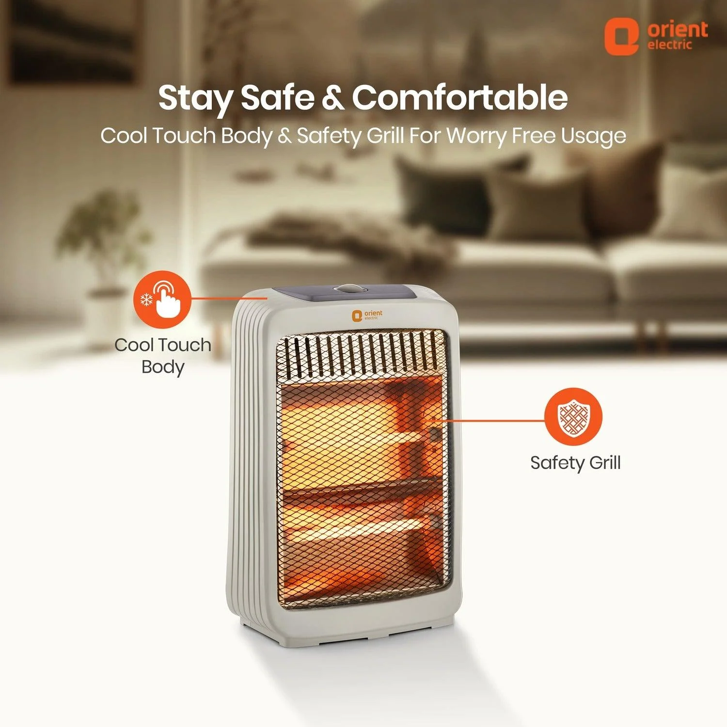 Stark 800W Quartz Electric Room Heater - Image 3